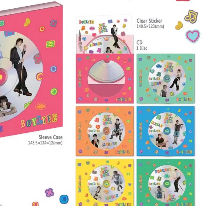 [BUNJANG] Boynextdoor Woonhak Boylife &amp; The Action POB Sticker Bundle Set / 운학 보이넥스트도어 보이라이프, 유니버셜 특전 스티커 일괄 양도