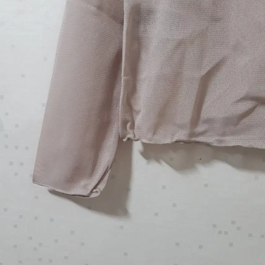 [BUNJANG] Sexy Glam See-through Long Sleeve Top / 섹시 글램 화이트 베이지 시스루 폴라 긴팔 티