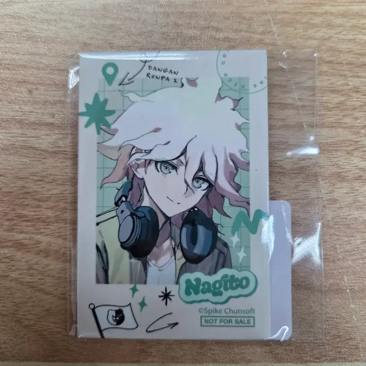 [BUNJANG] Danganronpa Nagito Komaeda Square Can Badge / 단간론파 최애여행 시리즈 스퀘어캔뱃지 코마에다 나기토