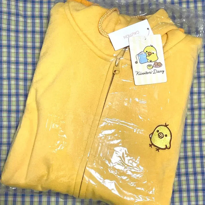 [SOLD OUT] 산엑스 리락쿠마 키이로이토리 다이어리 후드집업 L사이즈