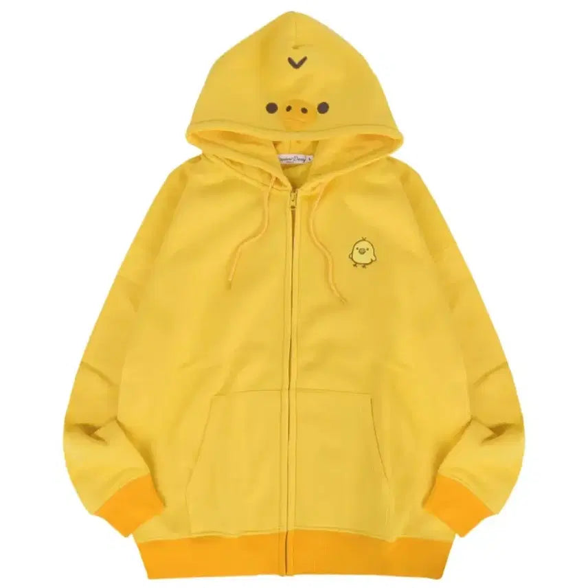 [SOLD OUT] 산엑스 리락쿠마 키이로이토리 다이어리 후드집업 L사이즈