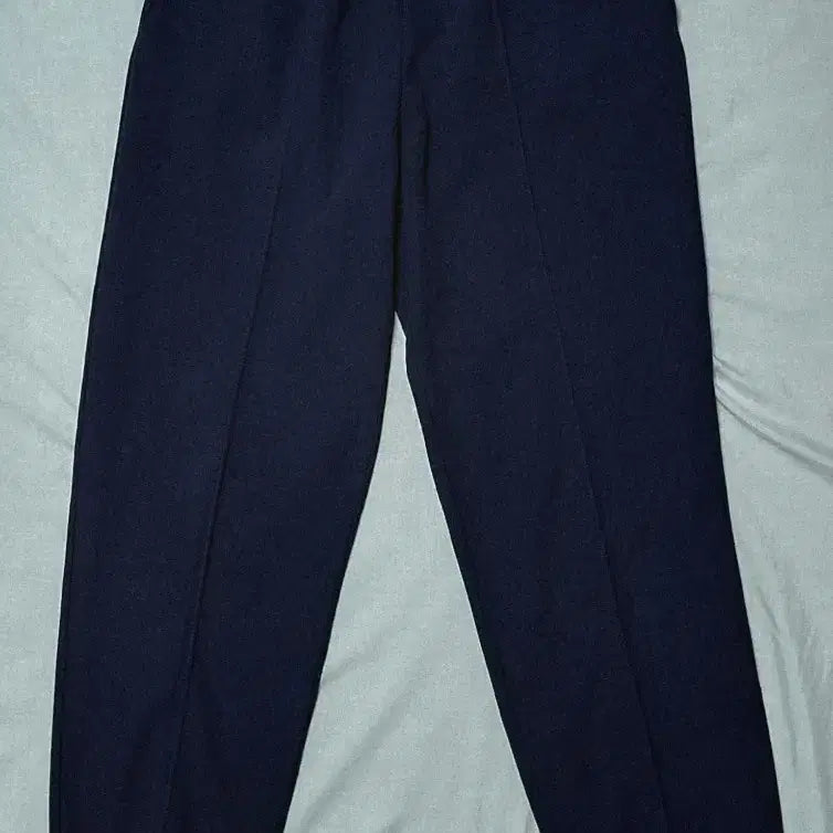 [BUNJANG] Courreges x Descente Navy Pinstripe Jogger Pants / [M/네이비] 꾸레쥬(Courreges) x 데상트 핀턱 조거 팬츠