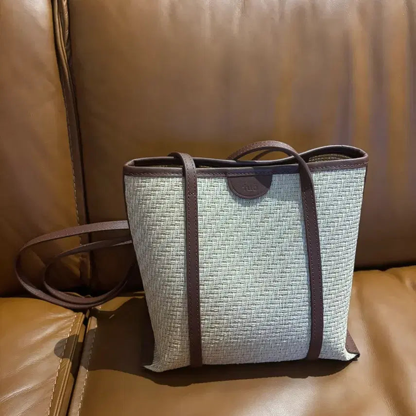 [BUNJANG] Tuo Rattan Small Brown Bag / 투오 라탄 스몰 브라운