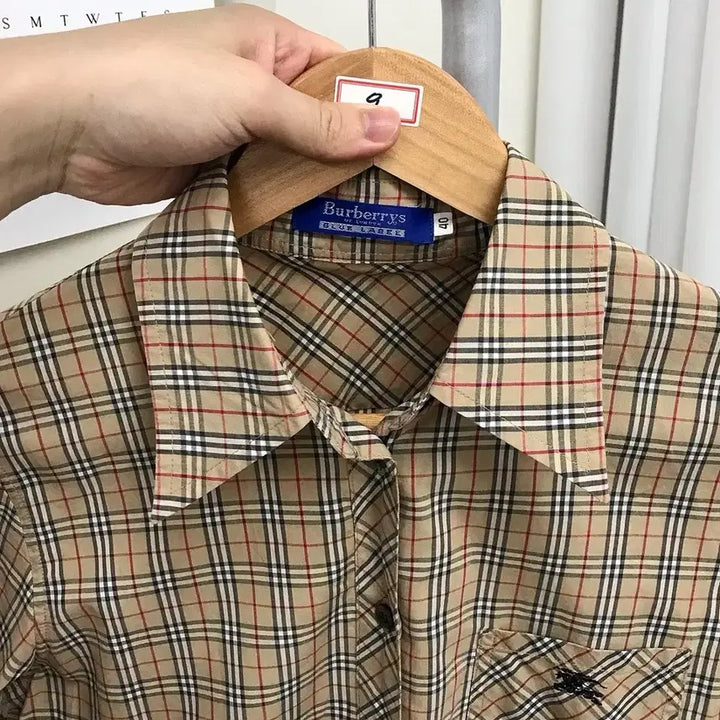 [BUNJANG] Burberry Blue Label Nova Check Shirt / 버버리 블루라벨 노바체크 셔츠