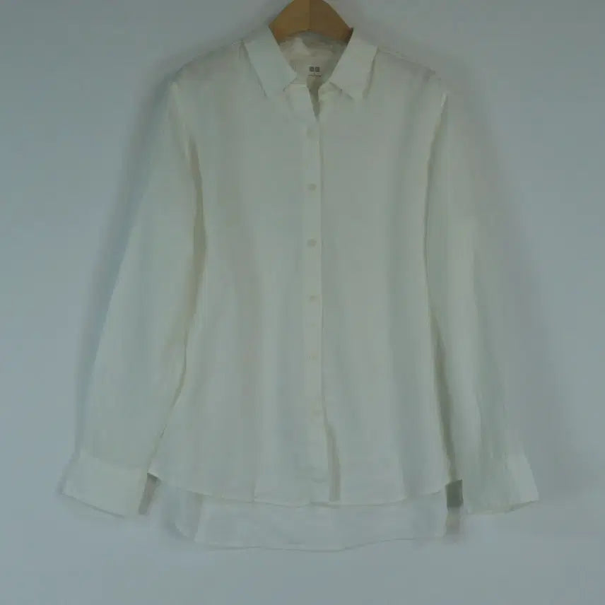 [BUNJANG] Uniqlo 100% Linen Basic Shirt L / UNIQLO 린넨100 셔츠 L