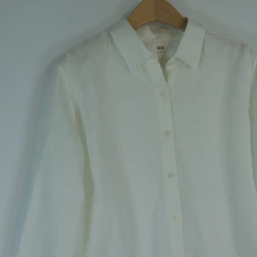 [BUNJANG] Uniqlo 100% Linen Basic Shirt L / UNIQLO 린넨100 셔츠 L