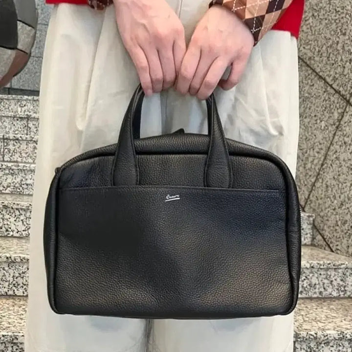 [BUNJANG] Beams Baure Boston Bag M Black / 빔즈 보레 Beams Baure 보스턴백 M 블랙