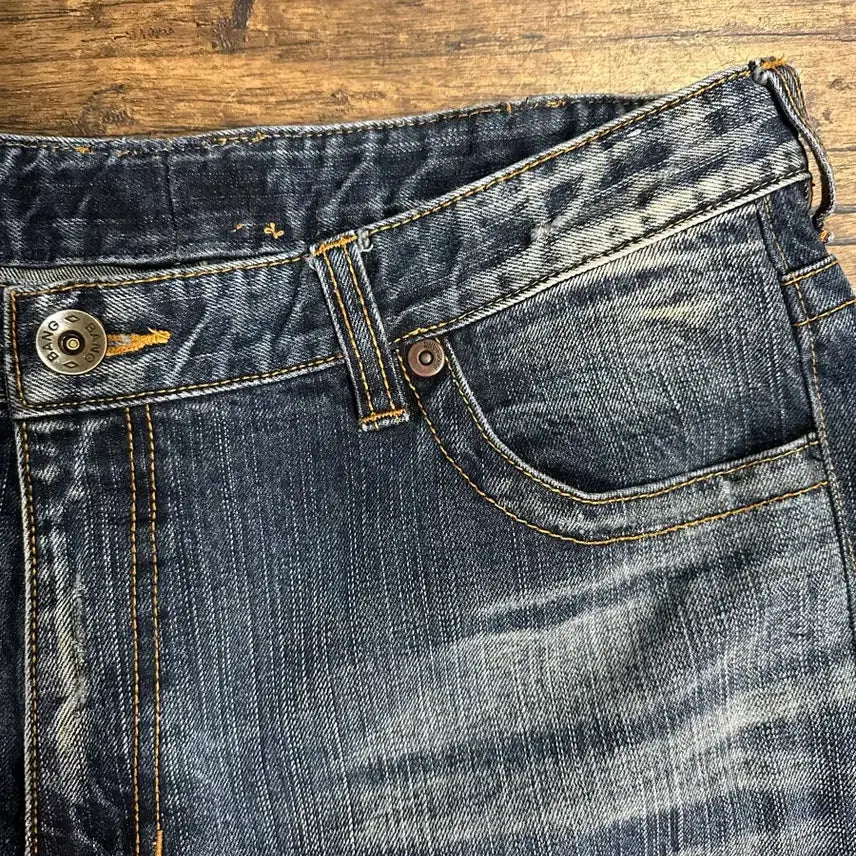 [BUNJANG] BANG BANG UTD CO Washed Denim Jeans / BANG BANG UTD CO 워싱 데님 청바지 34사이즈 빈티지특