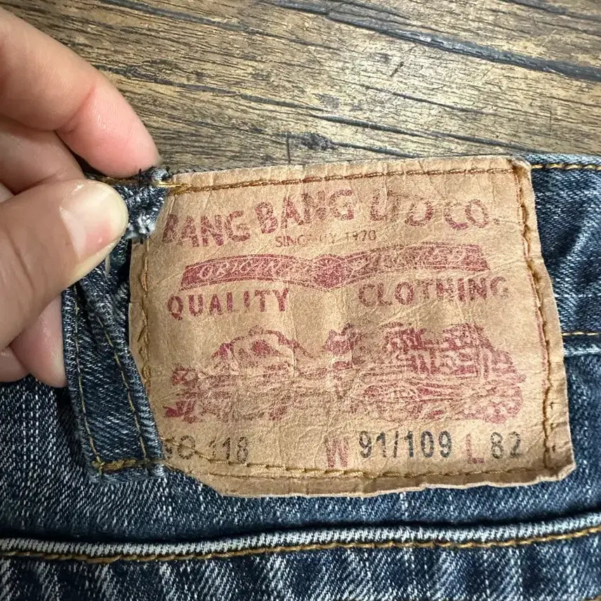 [BUNJANG] BANG BANG UTD CO Washed Denim Jeans / BANG BANG UTD CO 워싱 데님 청바지 34사이즈 빈티지특