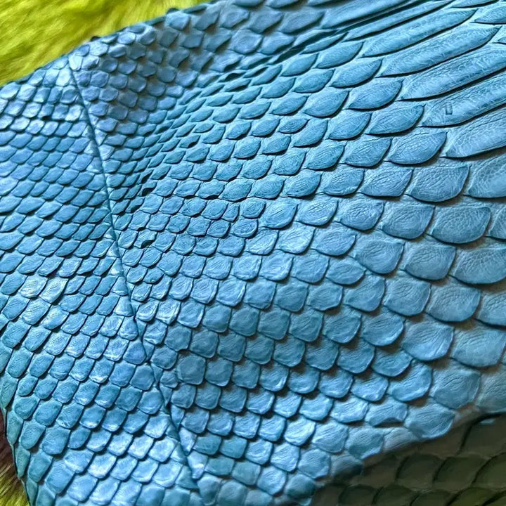 [BUNJANG] Western Real Python Leather Two-Way Crossbody Belt Bag / 웨스턴 리얼 파이톤 레더 뱀피 가죽 투웨이 크로스백 벨트백 가방