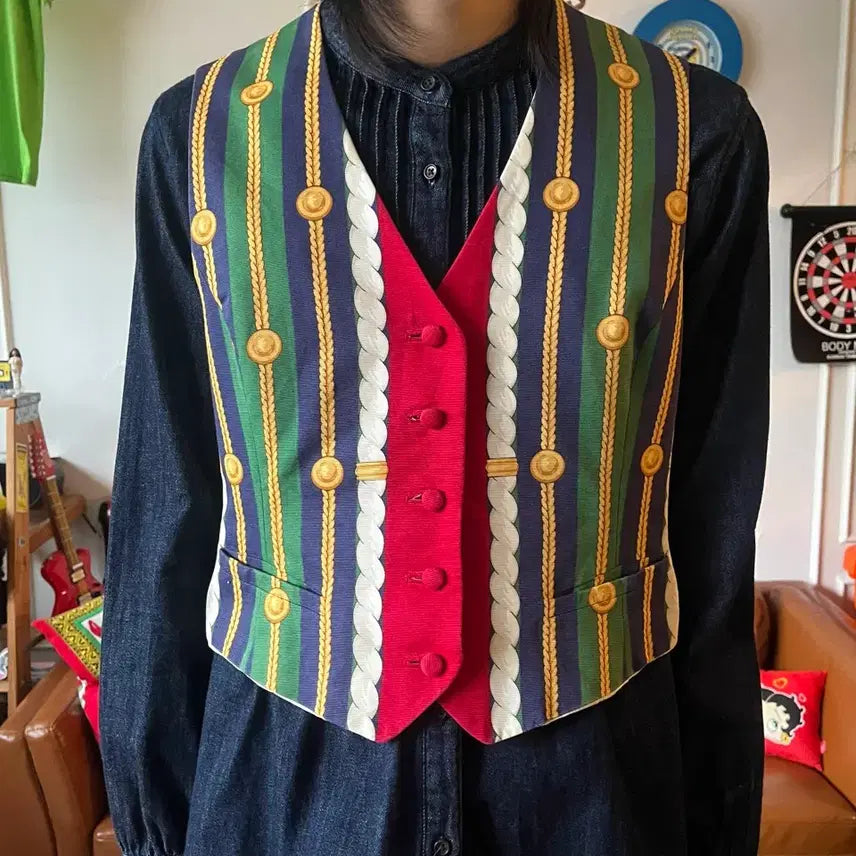 [BUNJANG] Dior Sports Baroque Regalia Graphic Vest / 90s Dior 디올 스포츠 아카이브 바로크 레갈리아 그래픽 베스트 조끼