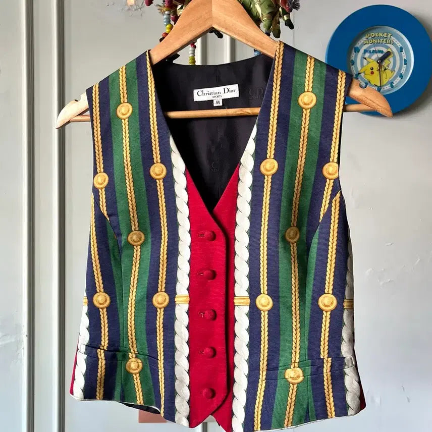 [BUNJANG] Dior Sports Baroque Regalia Graphic Vest / 90s Dior 디올 스포츠 아카이브 바로크 레갈리아 그래픽 베스트 조끼