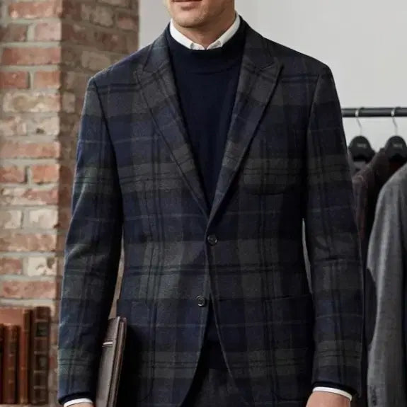 [BUNJANG] Tommy Hilfiger Tartan Check Blazer Jacket / (남성95~정100)타미힐피거 타탄 체크 블레이저 자켓
