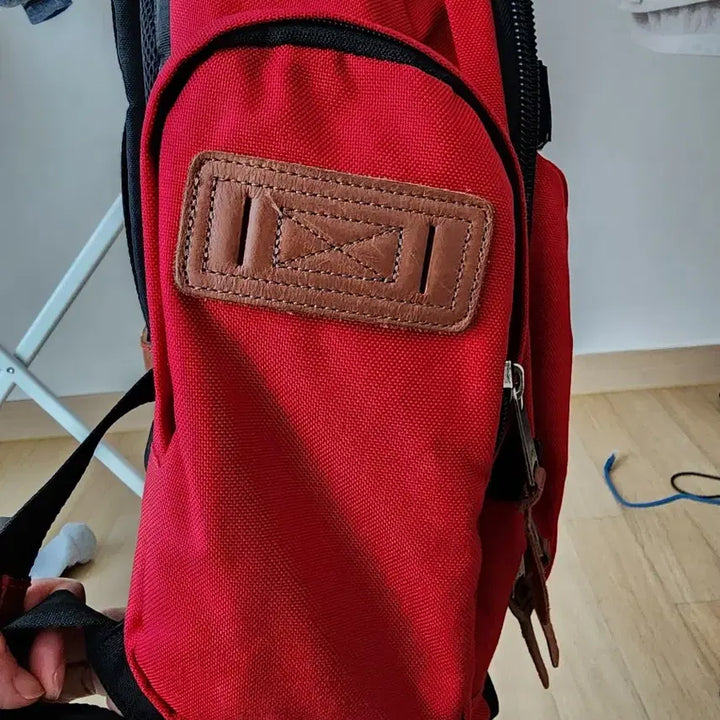[BUNJANG] New Balance Vintage USA Leather Patch Backpack Bag / 빈티지 뉴발란스 USA 백팩 가방