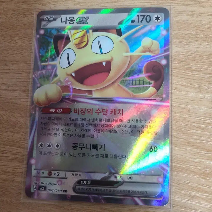 [BUNJANG] Naong SR and EX Card Set / 나옹 SR,나옹 EX 세트