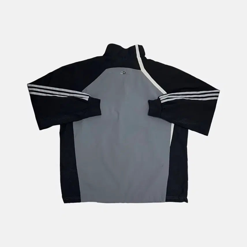 [BUNJANG] Adidas 00s Three Stripe Windbreaker Jacket / 아디다스 00s 삼선 바람막이 블랙 그레이