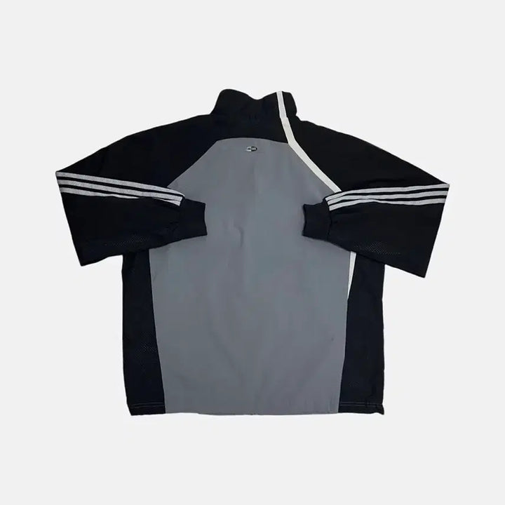 [BUNJANG] Adidas 00s Three Stripe Windbreaker Jacket / 아디다스 00s 삼선 바람막이 블랙 그레이