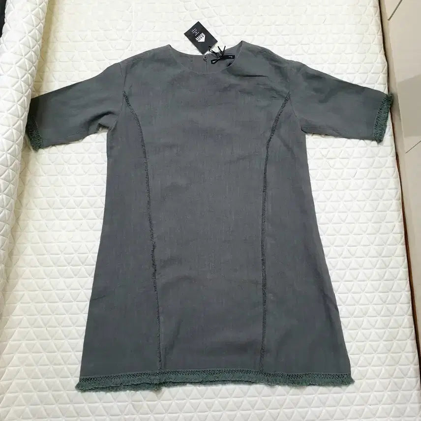 [BUNJANG] Linen One-Piece Dress / 새상품 55~66 린넨 원피스 반팔 정장 리넨 스커트 여자 여성 새제품
