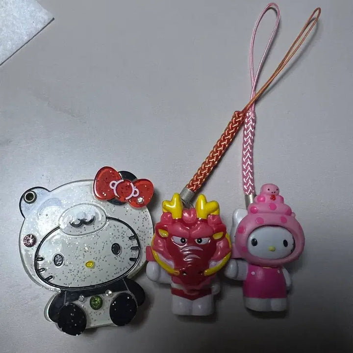 [BUNJANG] Sanrio Hello Kitty 2011 2012 Zodiac Snake Dragon Strap / 고전 헬로키티 스트랩 12간지 뱀 용