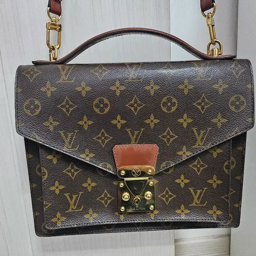 [BUNJANG] Louis Vuitton Monogram Montsouris Top Handle Crossbody Bag / 정품) 루이비통 모노그램 몽소백 탑핸들 크로스백