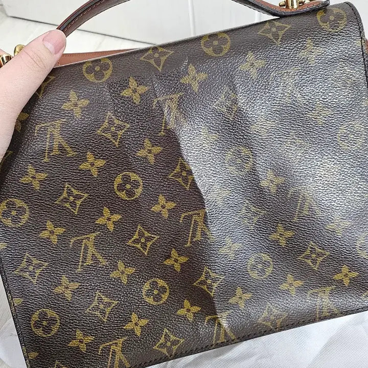 [BUNJANG] Louis Vuitton Monogram Montsouris Top Handle Crossbody Bag / 정품) 루이비통 모노그램 몽소백 탑핸들 크로스백