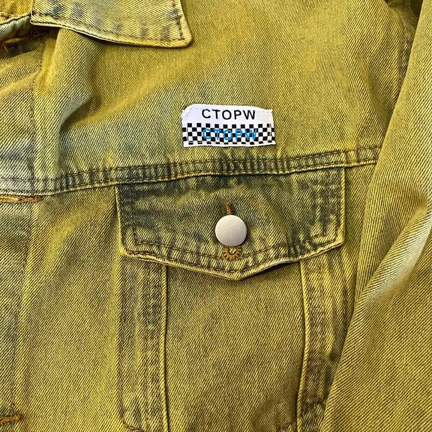 [BUNJANG] Olive Green Denim Jacket / 올리브그린색감 데님자켓