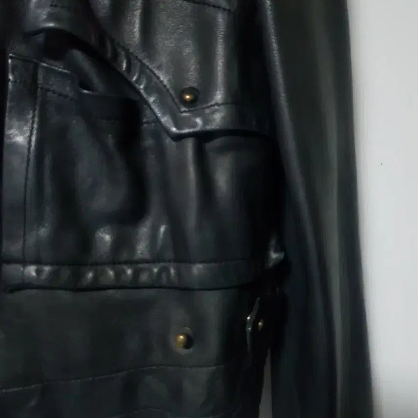 [BUNJANG] SYSTEM Lambskin Leather Jacket / SYSTEM 브랜드의 여성 가죽 자켓입니다겉감은 천연 가죽(양가죽)