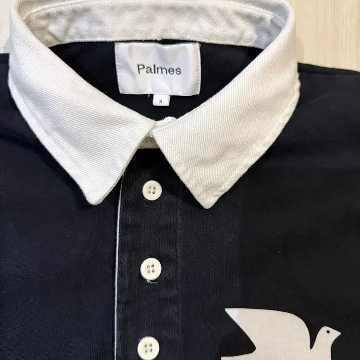 [BUNJANG] Palmes Grand Rugby Shirt - Black / Palmes 그랜드 럭비 셔츠 블랙