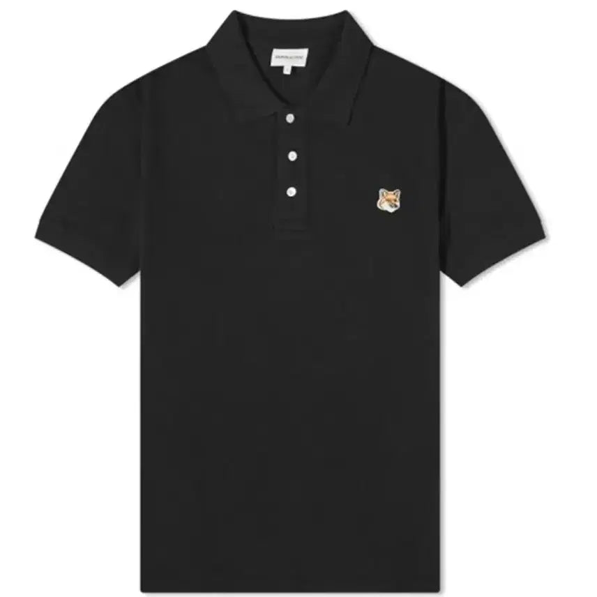 [BUNJANG] Maison Kitsune Yellow Fox PK Short Sleeve Polo Shirt White / 메종키츠네 옐로우폭스 PK 반팔 카라티 블랙/화이트 정품 새상품 S~XL