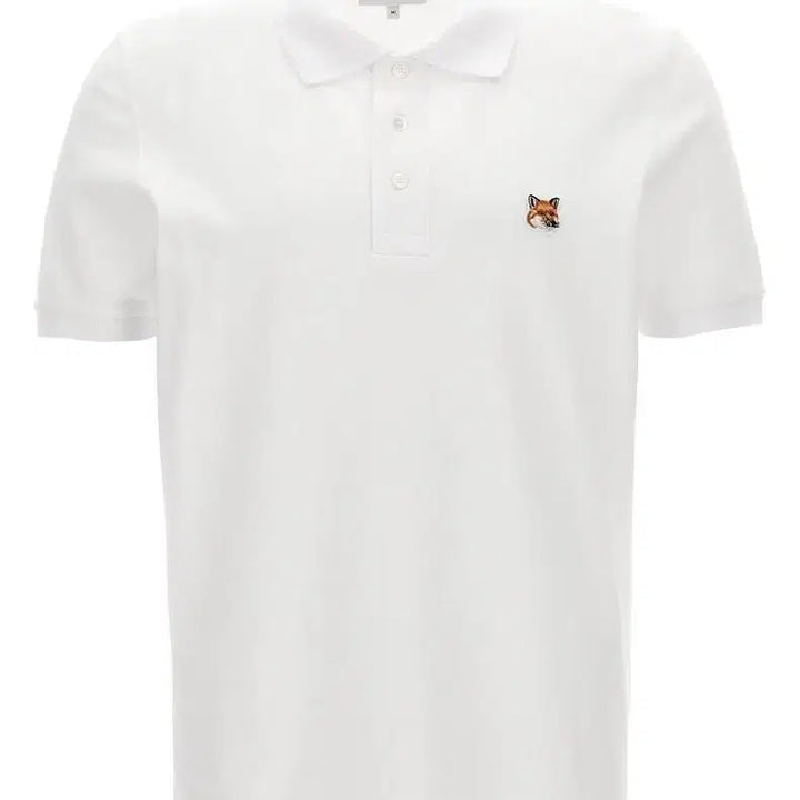 [BUNJANG] Maison Kitsune Yellow Fox PK Short Sleeve Polo Shirt White / 메종키츠네 옐로우폭스 PK 반팔 카라티 블랙/화이트 정품 새상품 S~XL
