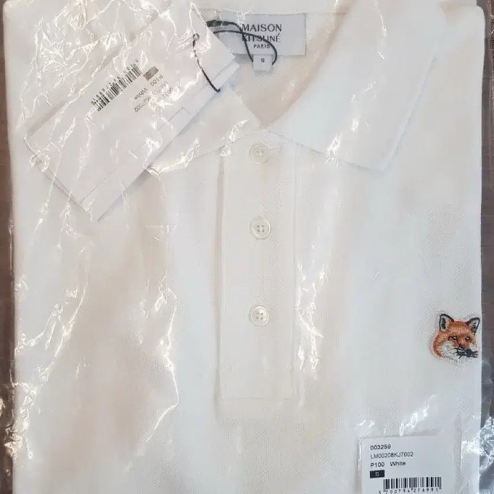 [BUNJANG] Maison Kitsune Yellow Fox PK Short Sleeve Polo Shirt White / 메종키츠네 옐로우폭스 PK 반팔 카라티 블랙/화이트 정품 새상품 S~XL