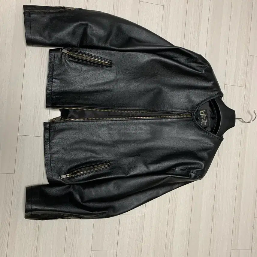 [BUNJANG] Songtan Dark Horse Leather Racing Jacket / 레이싱 자켓 레더