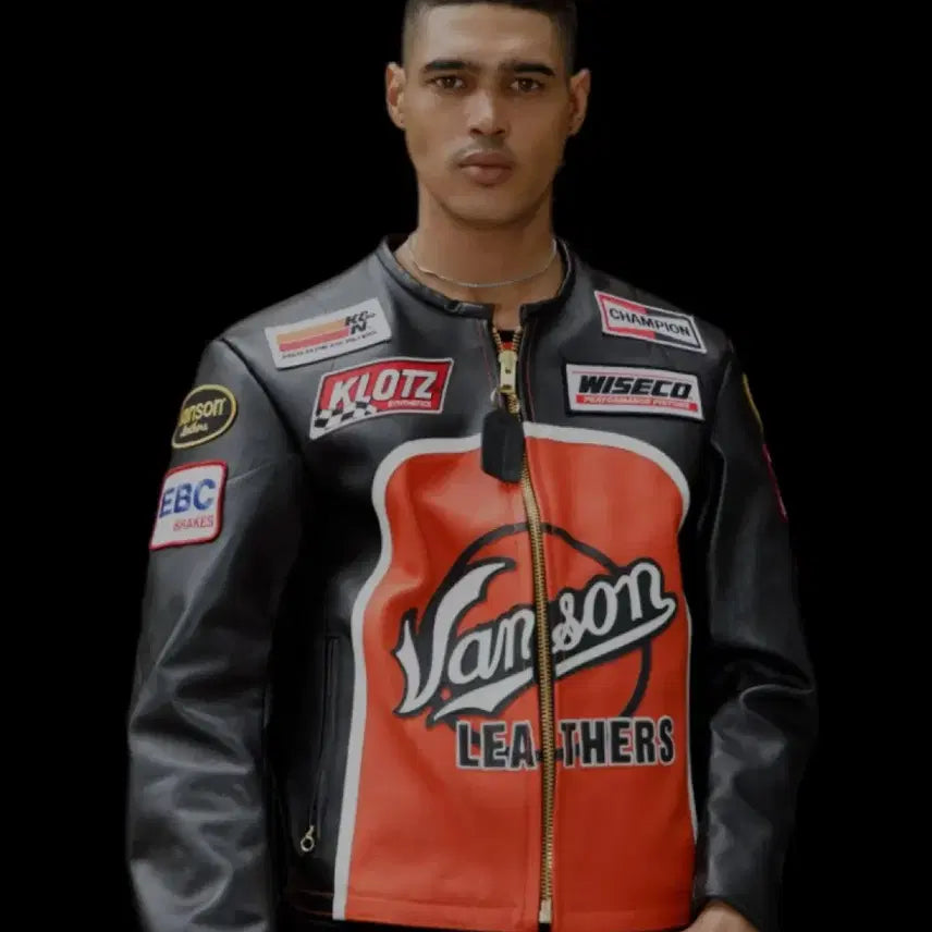 [BUNJANG] Songtan Dark Horse Leather Racing Jacket / 레이싱 자켓 레더