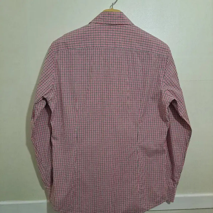 [BUNJANG] Lacoste Red Check Long Sleeve Shirt (Size 105) / 라코스테 레드 체크 긴팔 셔츠 105사이즈