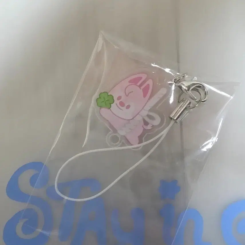 [BUNJANG] Stray Kids Wolf Chan Strawberry Keyring / 스키즈 팬미팅 입장특전 울프찬 딸기 키링 wolfchan keyring