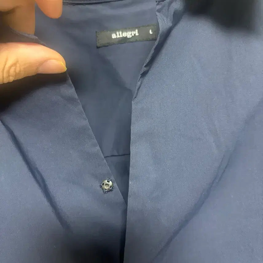 [BUNJANG] Allegri 23SS Navy Tunic Shirt / allegri 알레그리  23SS 진남색 봄용 튜닉 셔츠