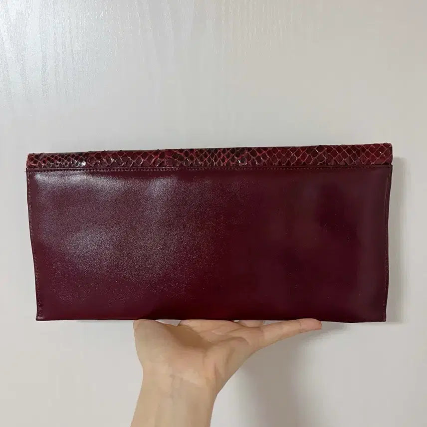 [BUNJANG] Vintage Leather Clutch Bag / 영국 빈티지 가죽 클러치백