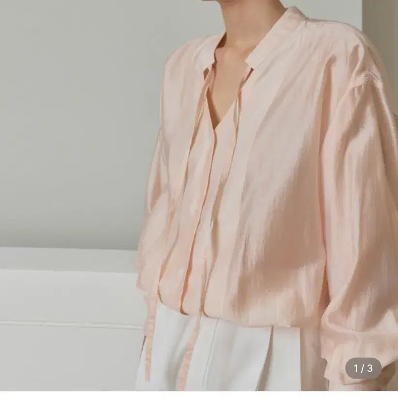 [BUNJANG] Reherteil Banding Two-Way Blouse Pink / 르헤르테일 밴딩 투웨이 블라우스 핑크
