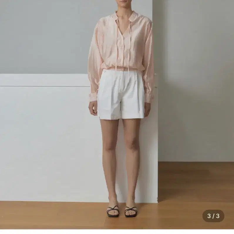 [BUNJANG] Reherteil Banding Two-Way Blouse Pink / 르헤르테일 밴딩 투웨이 블라우스 핑크