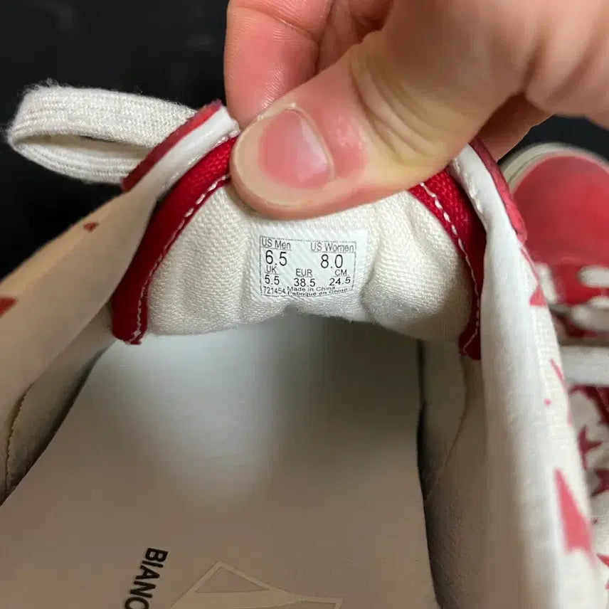 [BUNJANG] Vans Bianca 245 Red Sneakers / 반스 비앙카 245 레드