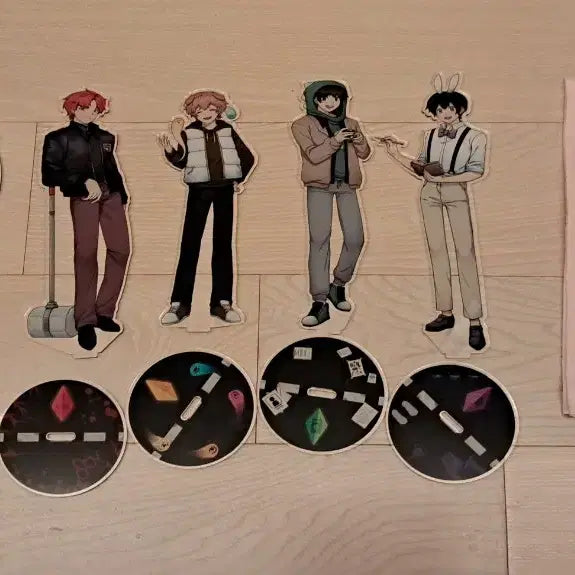 [SOLD OUT] 일괄) 미스테리 수사반 아크릴 스탠드 세트&amp;미수반 손수건