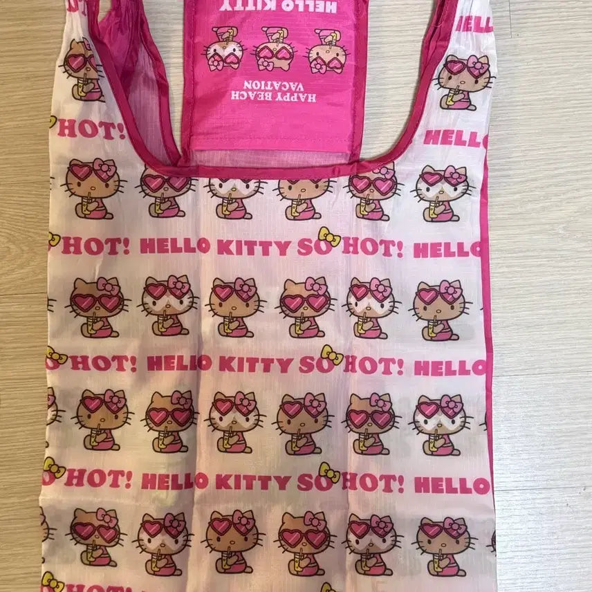 [BUNJANG] Hello Kitty Tanning Kitty Eco Bag / 헬로키티 - 태닝키티 에코백