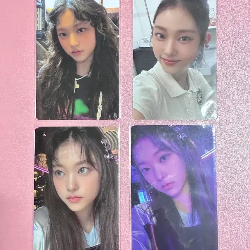 [BUNJANG] NewJeans Haerin Get Up Bunny Beach Bag Photocard Bundle Set / [공식/S급] 뉴진스 해린포카 4종일괄 / 겟업 버니비치백 포토카드