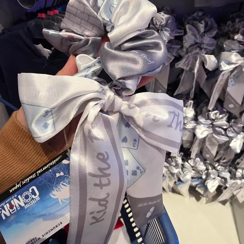 [BUNJANG] Detective Conan x USJ Kaito Kid Ribbon Hair Scrunchie / 명탐정코난 x USJ 괴도 키드 리본 헤어슈슈 곱창밴드