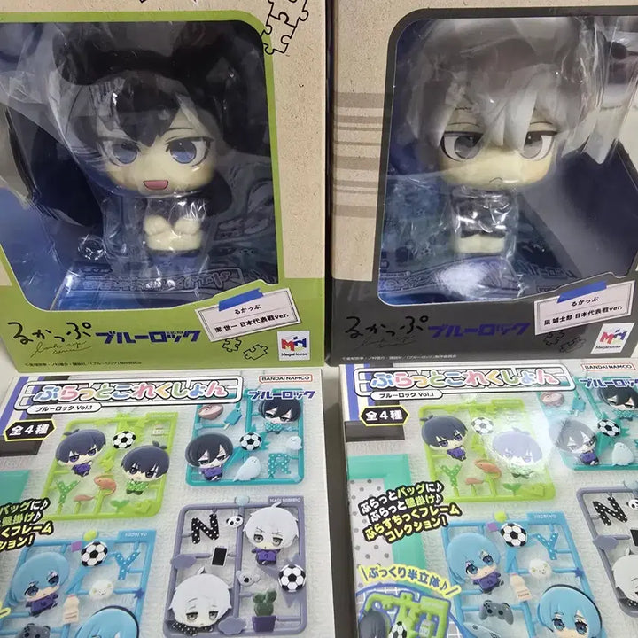 [BUNJANG] Blue Lock Isagi &amp; Nagi Look-Up Set (Japan National Team Arc) + Flat Collection / 블루록 이사기 &amp; 나기 룩업 세트 (일본대표전) + 플랫컬렉션