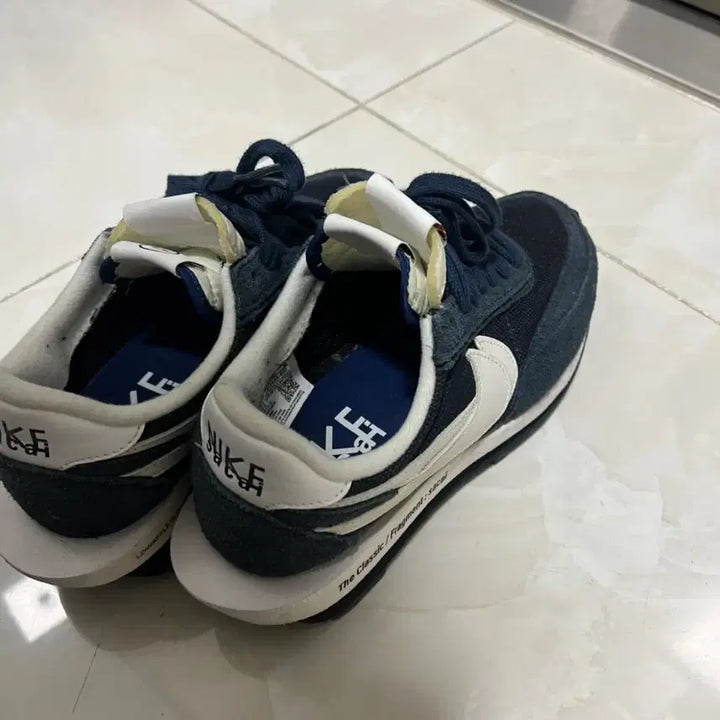 [BUNJANG] Nike Sacai Fragment LDWaffle Navy Sneakers / 나이키 사카이 프라그먼트 LD와플 네이비 245