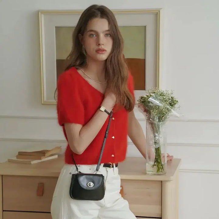[BUNJANG] OVHEE Mignon Mini Cross Bag Black / [새제품] 오브히 OVHEE 미뇽 미니 크로스백