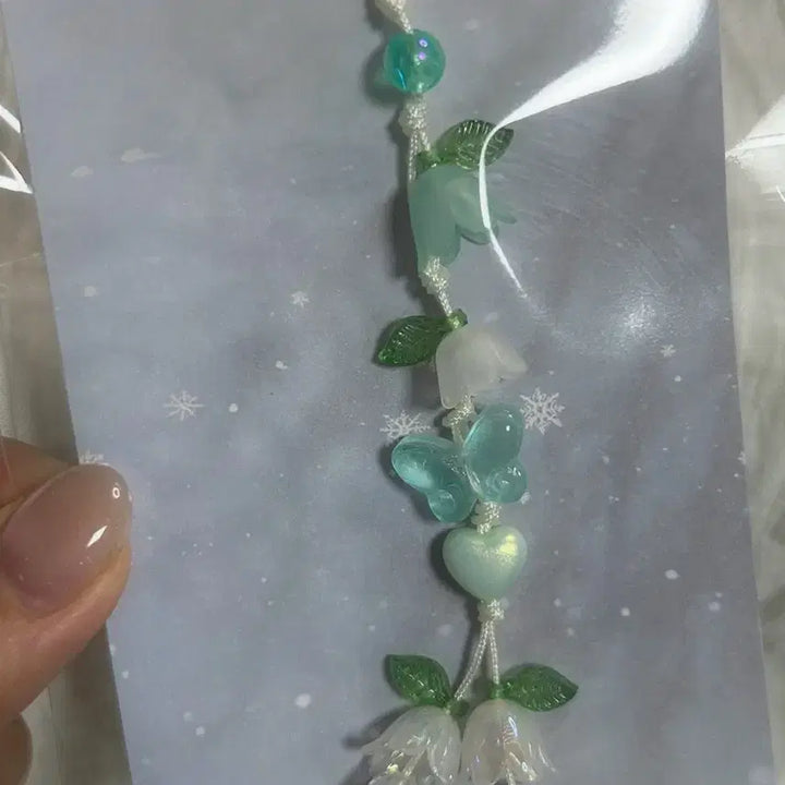[BUNJANG] Handmade Sky Butterfly Charm / 하늘 나비 키링