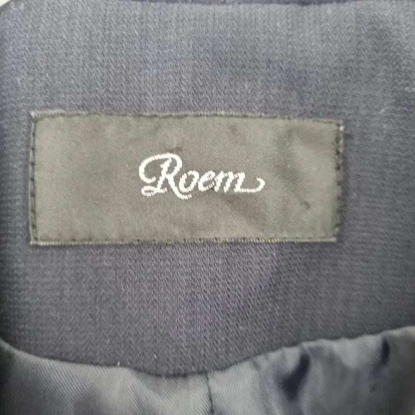[BUNJANG] Roem Navy Collarless Jacket / Roem 네이비 노카라자켓 55