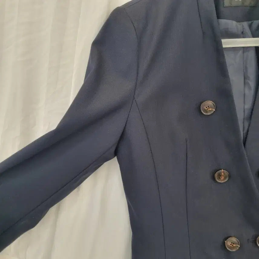 [BUNJANG] Roem Navy Collarless Jacket / Roem 네이비 노카라자켓 55